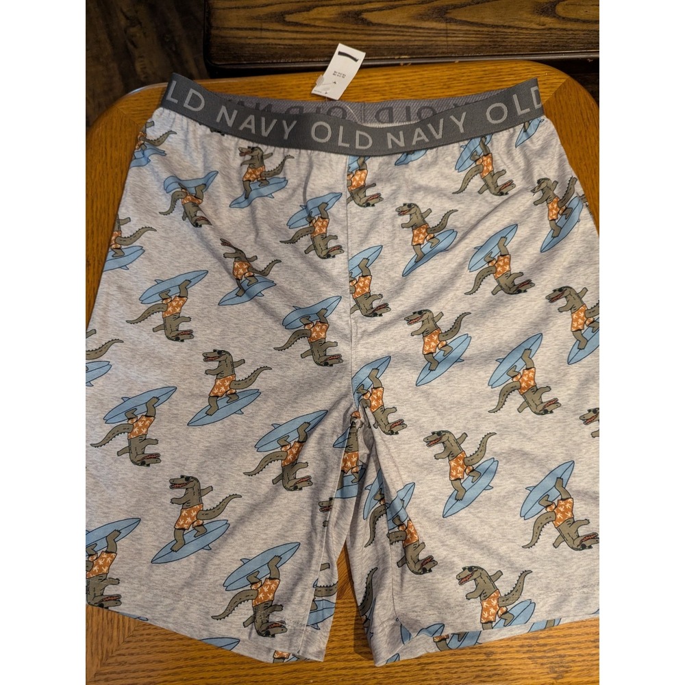 Old Navy Boys Grey‎ Graphic Pajama Shorts Sz XL (14-16) NWT